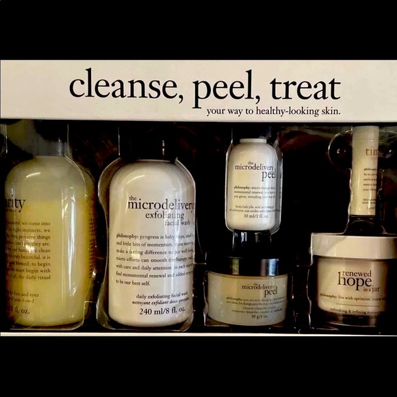 $141 value Philosophy cleansepeeltreat 6 piece set